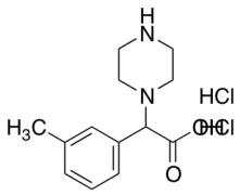 2-(3-methylphenyl)-2-(piperazin-1-yl)acetic acid dihydrochloride