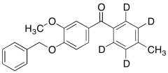 [3-Methoxy-4-(phenylmethoxy)phenyl](4-methylphenyl)methanone-d4