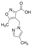 5-methyl-4-[(4-methyl-1H-pyrazol-1-yl)methyl]isoxazole-3-carboxylic Acid