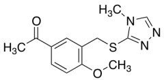 1-(4-Methoxy-3-{[(4-methyl-4H-1,2,4-triazol-3-yl)sulfanyl]methyl}phenyl)ethan-1-one