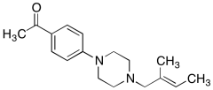 (E)-1-(4-(4-(2-Methylbut-2-en-1-yl)piperazin-1-yl)phenyl)ethanone