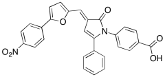 (E)-4-(3-((5-(4-Nitrophenyl)furan-2-yl)methylene)-2-oxo-5-phenyl-2,3-dihydro-1H-pyrrol-1-y