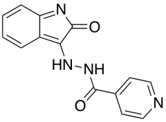 N'-[(3Z)-2-Oxo-1,2-dihydro-3H-indol-3-ylidene]pyridine-4-carbohydrazide