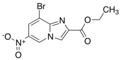 6-nitro-8-bromo-imidazo[1,2-a]pyridine-2-carboxylic acid ethyl ester