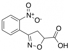 3-(2-Nitrophenyl)-4,5-dihydro-1,2-oxazole-5-carboxylic Acid