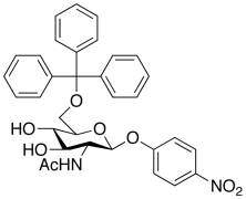 p-Nitrophenyl 2-Acetamido-2-deoxy-6-O-trityl-&beta;-D-glucopyranoside