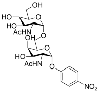 4-Nitrophenyl 2-Acetamido-2-deoxy-(6-O-2-acetamido-2-deoxy-&alpha;-D-gluco-pyranosyl)