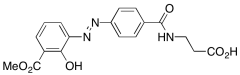 (E)-3-(4-((2-Hydroxy-3-(methoxycarbonyl)phenyl)diazenyl)benzamido)propanoic Acid