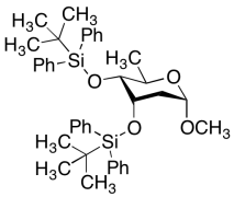 Methyl 2,6-Dideoxy-3,4-bis-O-[(1,1-dimethylethyl)diphenylsilyl]-&alpha;-D-ribo-hexopyr