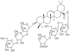 3-O-D-葡萄糖(1→3)-L-鼠李糖(1→2)-L-阿拉伯糖-齐墩果酸–28-O-鼠李糖(1→