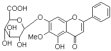 千层纸素A-7-0-β-D-葡萄糖醛酸苷（木蝴蝶素A-7-0-β-D-葡萄糖醛酸苷;木蝴蝶